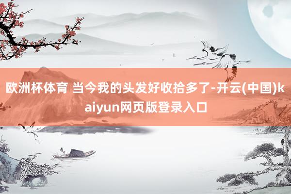 欧洲杯体育 当今我的头发好收拾多了-开云(中国)kaiyun网页版登录入口